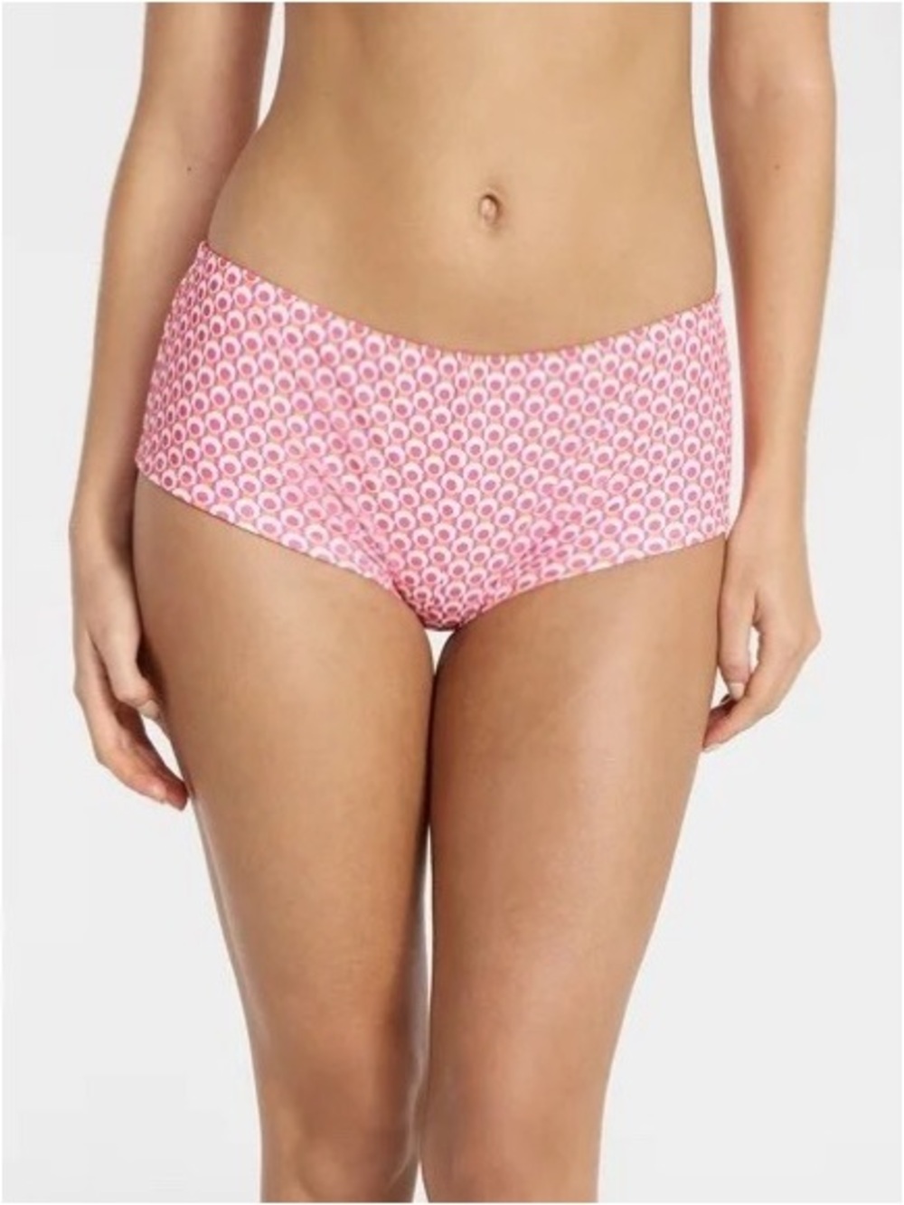 No Boundaries Seamless Pink Printed Swim Boyshorts